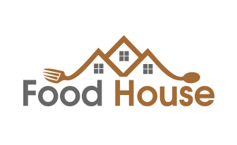 Food house logo on the display of the website