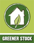 Green stock logo on the display of the website